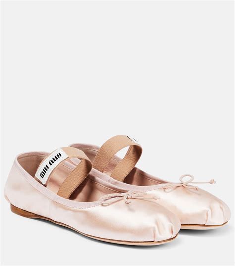 miu miu pink ballet flats|ballet flats price tag.